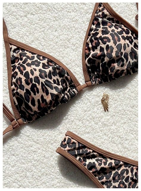 Conjunto De Bikini Traje De Baño Animal Print-3