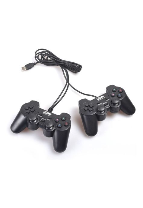 Pack Kit 2 Joystick Control Mando Analogico Usb Pc Consolas-0