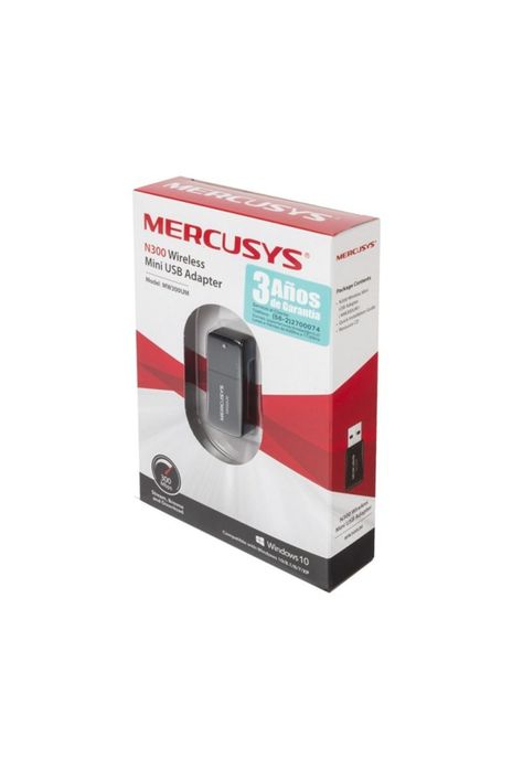Mini Adaptador Usb Wifi N 300mbps Mercusys Mw300um-2