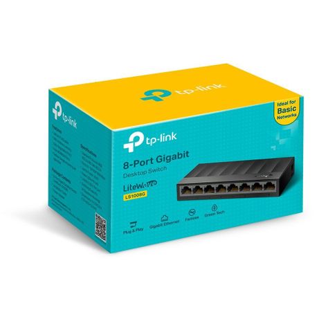 Switch Tp-link Ls1008g 8 Puertos Gigabit Escritorio-0