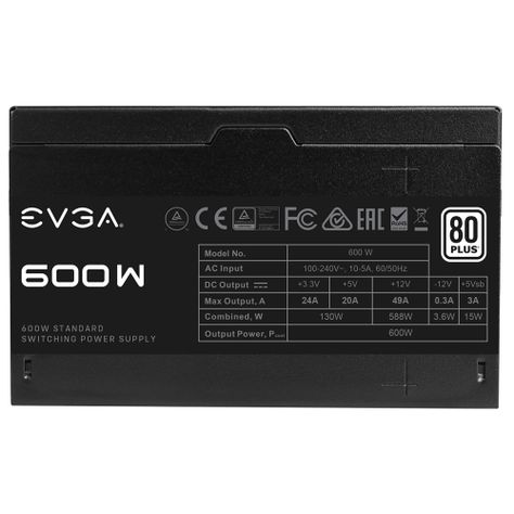 Fuente de Poder Evga 600W 80 Plus  -2