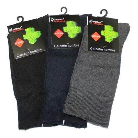 Calcetines Calcetín Diabéticos Para Hombre - Sin Costuras - Sixpack-1