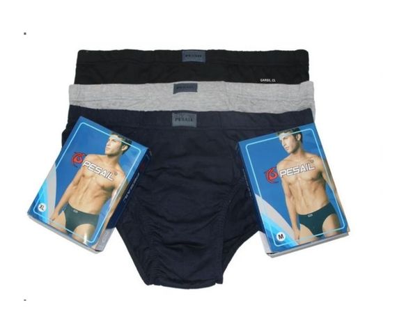x3 Slip Calzoncillo Hombre De Algodón Tradicional-2
