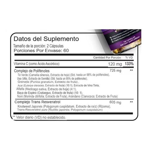 RESVERATROL 1.450 MG - 60 CAPSULAS-1