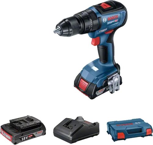 Taladro Percutor Inal. Bosch Gsb 18v-50 Brushless 1bat+1carg-1