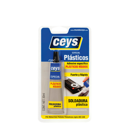 Adhesivo Plásticos Rigidos Transparente 30ml Ceys-0