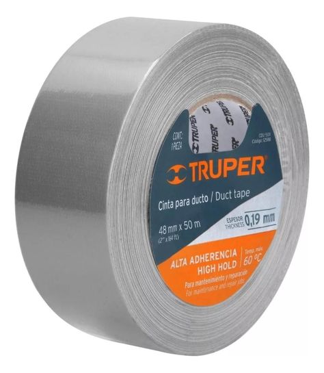 Duct Tape Cinta Americana Ductos 48mm X 50mt Truper-0