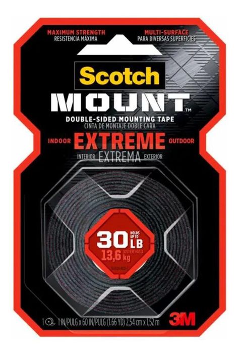 Cinta Doble Contacto Scotch-mount Extrema 25,4 Mm X 1,52 M-0