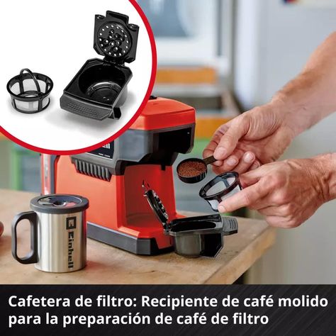 Cafetera Inalámbrica Te-cf 18 Li Sin Bat Sin Carg Einhell-6