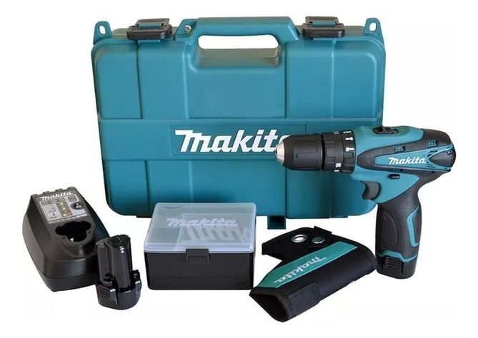 Taladro Atornillador Percutor Makita Hp330dwe 12v 2bat+carg-5