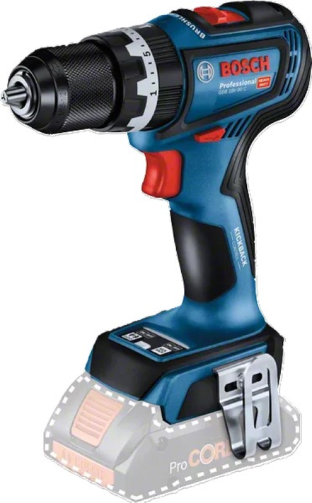 Taladro Percutor/Atornillador inalámbrico GSB 18V-90C Bosch-0