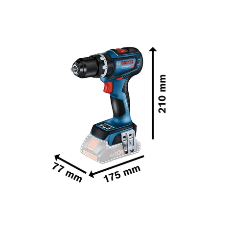Taladro Percutor/Atornillador inalámbrico GSB 18V-90C Bosch-1