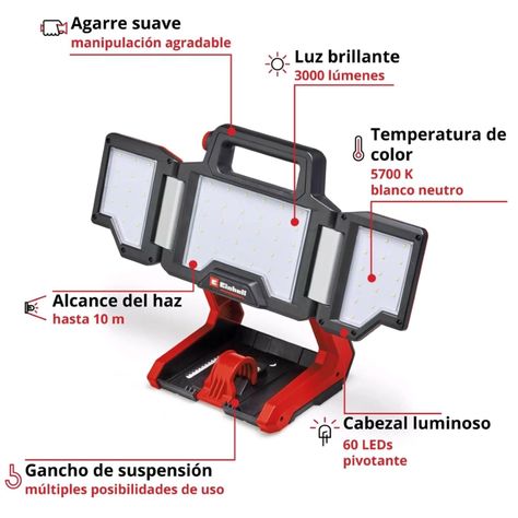 Linterna Inalámbrica TP-CL 18/3000 Li Set - Solo Einhell-1