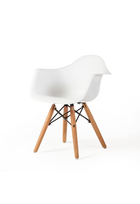 Silla Eames Daw Con Brazos Niños Blanca-1