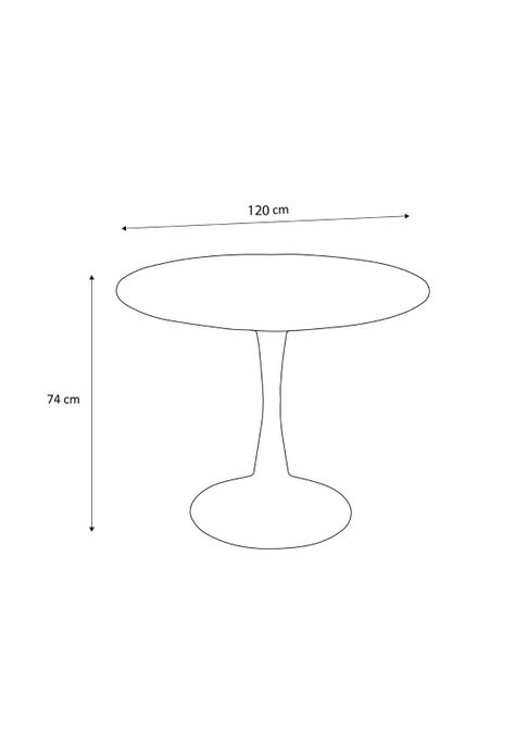 Mesa Tulip Redonda 120 Cms Blanca-3