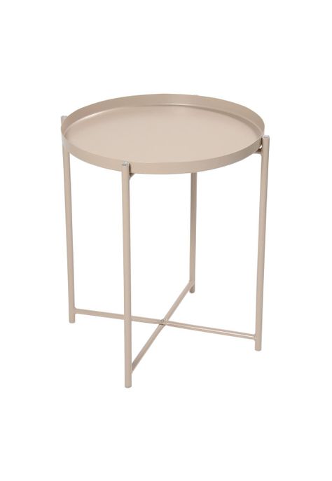 Mesa Lateral Baja Alina Tostado Beige 44 Cms-0