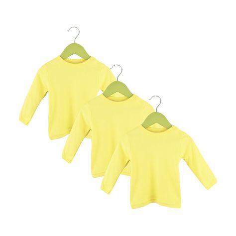 Set de Tres Camisetas Lisas Amarilla Pumucki-0