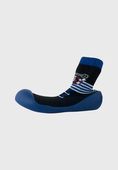 Calcetines con Suela de Goma Azul Pumucki-1