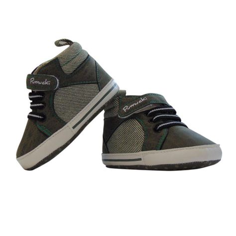 Botín Verde con Cordones y Velcro para Bebé Pumucki-0