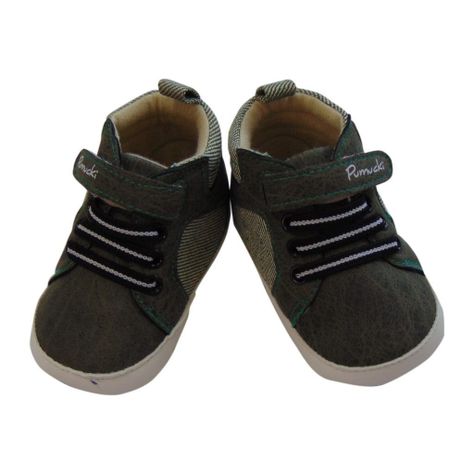 Botín Verde con Cordones y Velcro para Bebé Pumucki-1