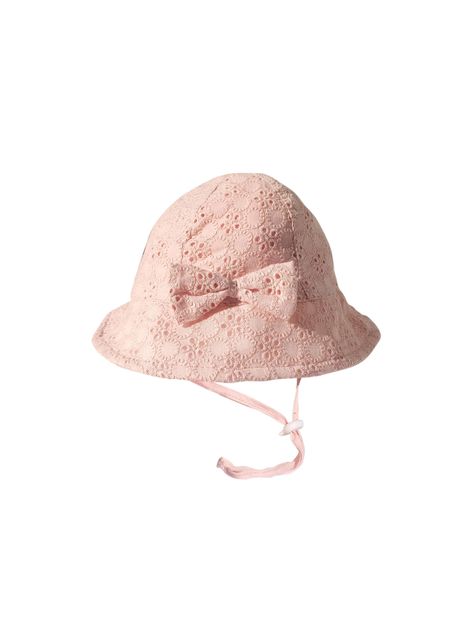 Gorro con  Broderie Talla S Para Bebé -0