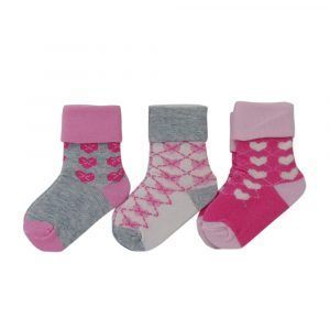 Set de 3 Calcetines Niña Corazones Pumucki-0
