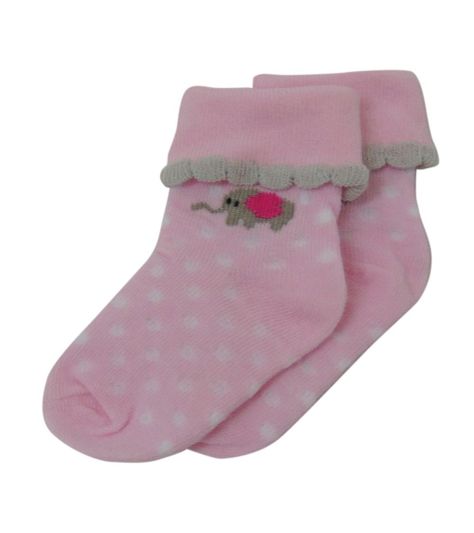 Set de 3 Pares de Calcetines Elephant Fucsia para Niña Pumucki-1
