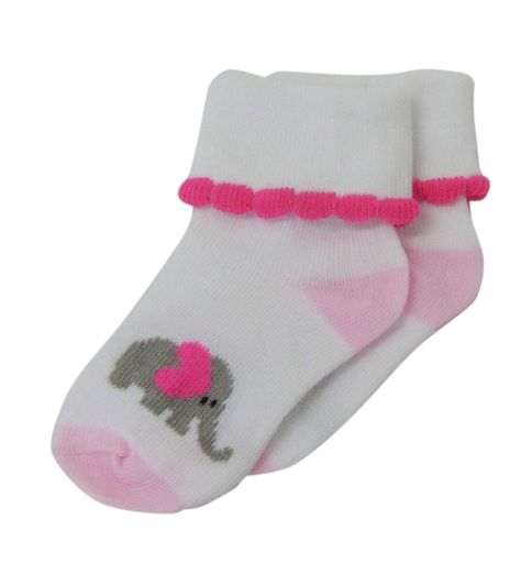 Set de 3 Pares de Calcetines Elephant Fucsia para Niña Pumucki-3