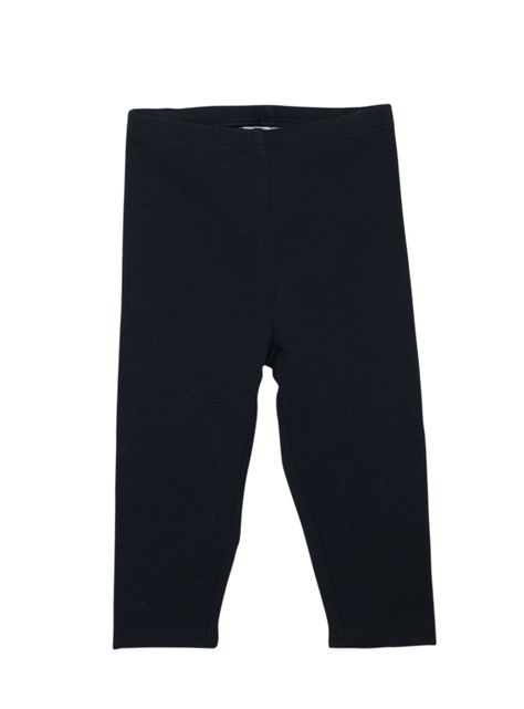Calza Elasticada de Algodón Negro Pumucki-1