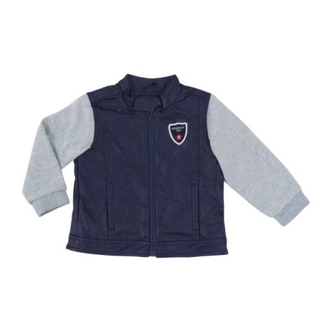 Chaqueta Niño Ecocuero Azul Gris Pumucki-0