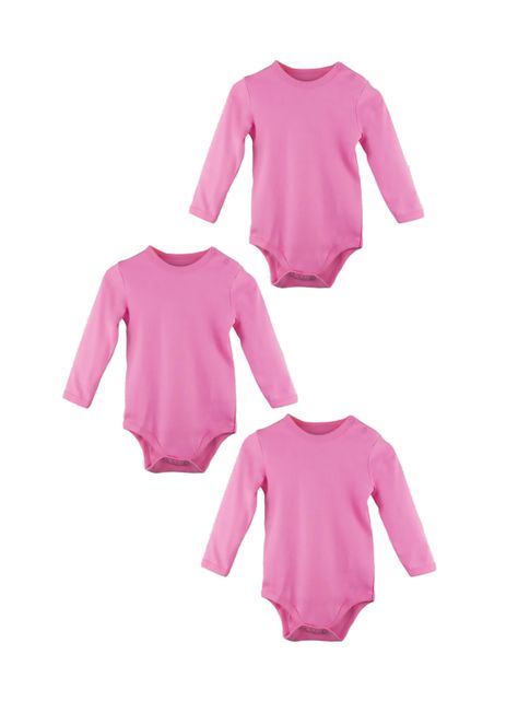 Set de Tres Bodys Infantil Fucsia Pumucki-1