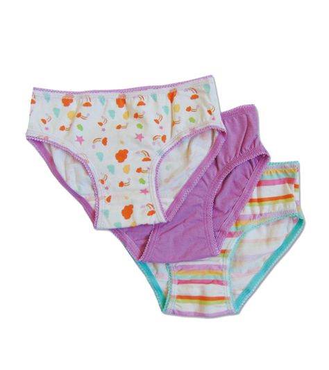 Set de Tres Calzones Estampados Lila Para Niña Pumucki-0