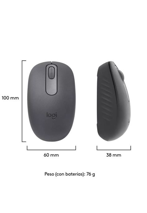 Mouse Inalámbrico Bluetooth Logitech M196 Grafito-2
