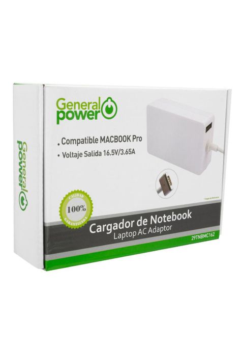CARGADOR COMPATIBLE CON MACBOOK PRO 16.5V 3.65A 60W MAGSAFE 2-1