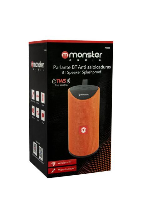 PARLANTE BT MONSTER AUDIO NARANJA-3