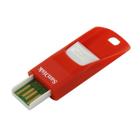 SANDISK CRUZER EDGE, RED AND GRAY 32GB SDCZ51-032G-B35RG-0