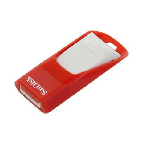 SANDISK CRUZER EDGE, RED AND GRAY 32GB SDCZ51-032G-B35RG-2