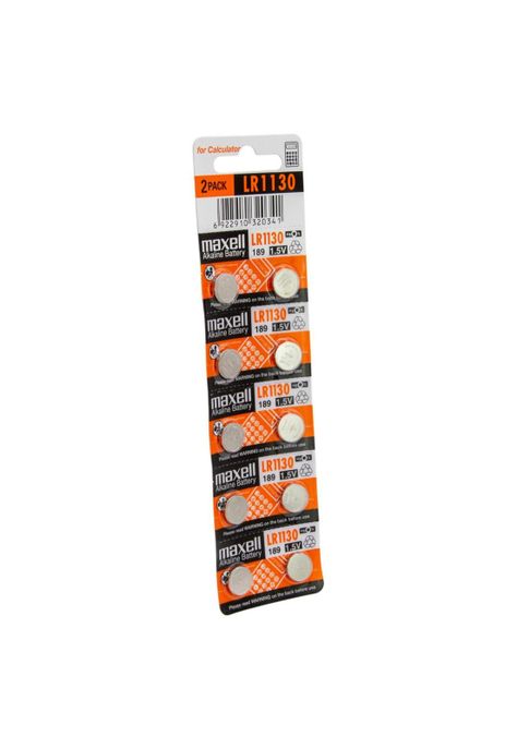 Blister 10 Pilas Maxell LR1130 1.5V-1