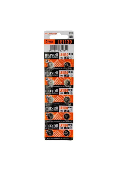 Blister 10 Pilas Maxell LR1130 1.5V-2