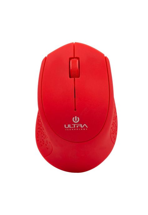 MOUSE OPTICO INALAMBRICO ULTRA ROJO-0