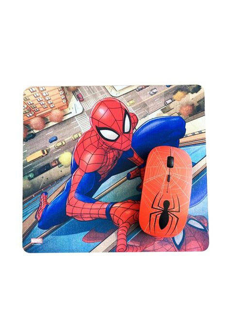 KIT MOUSE INALÁMBRICO Y MOUSE PAD SPIDERMAN 1-1