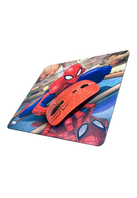 KIT MOUSE INALÁMBRICO Y MOUSE PAD SPIDERMAN 1-2