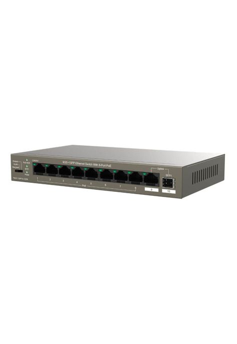 SWITCH TENDA TEG1110PF-8-102W 8 PUERTOS 1SFP GIGA POE-1