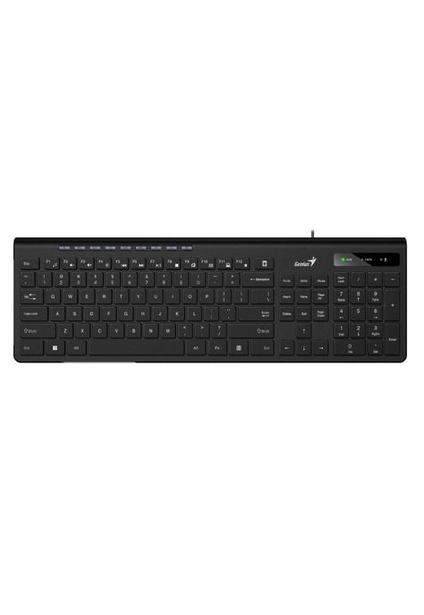 Teclado SlimStar USB 230II con 9 Teclas Adicionales-3