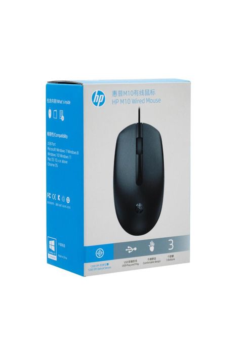 Mouse Alámbrico HP M10 Negro BK-4