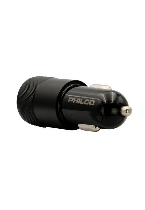 Cargador para Automovil USB/C Doble 12/24V 20W Negro FLP2552B-1
