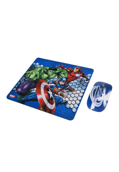 KIT MOUSE INALÁMBRICO Y MOUSE PAD AVENGERS 1-0
