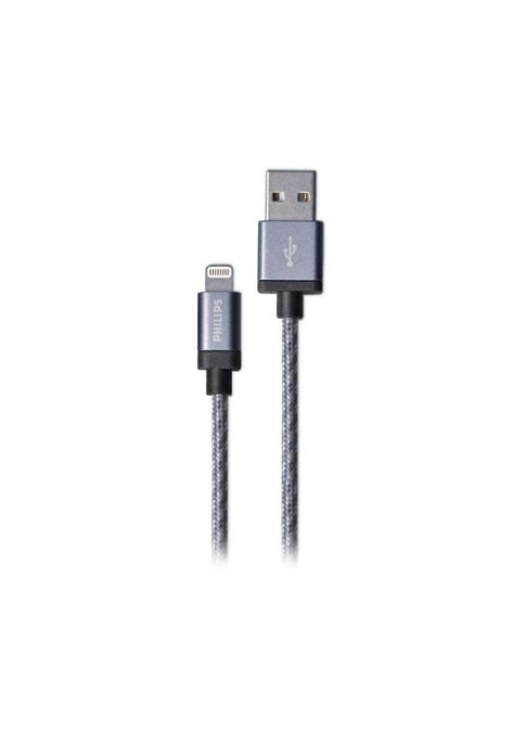 DLC2508N CABLE IPHONE 1.2 MTS TRENZADO GRIS-0