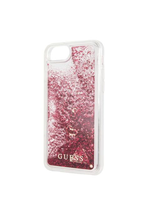 CARCASA GUESS P/IPHONE 7/8 TRANSP/GLITTER PINK GUHCI8GLUFLRA-2