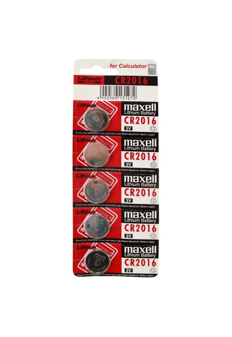 Blister 5 Pilas Litio Maxell CR2016-0